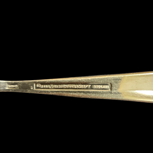 Reed & Barton Reedcraft Stainless Flatware Set 33 Pc Modern Swirl Design USA - Picture 4 of 4